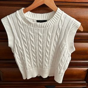 Forever 21 cable knit sweater vest